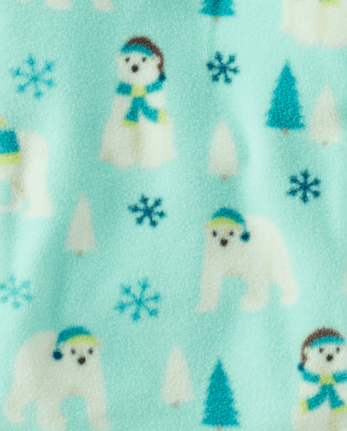 Boys Polar Bear Glacier Fleece Half-Zip Pullover - Nordic Adventure