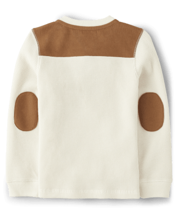 Boys Colorblock Thermal Henley Top