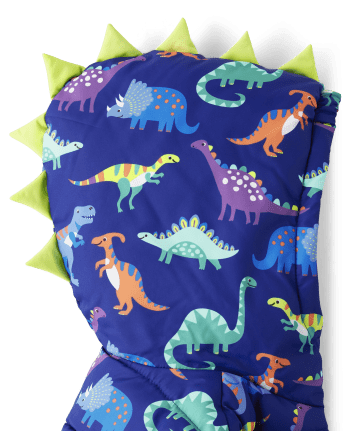 Boys Dino Puffer Jacket - Dino Friends