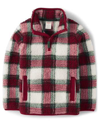 Boys sherpa pullover outlet