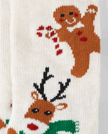 Paquete de 2 calcetines navideños para niños - Cabina de Navidad