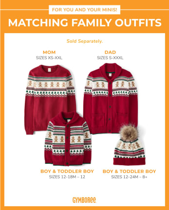 Boys Gingerbread Fairisle Pom Hat - Christmas Cabin