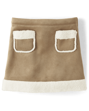 Girls Faux Suede Woven Patch Pocket Skirt - Mandy Moore for Gymboree