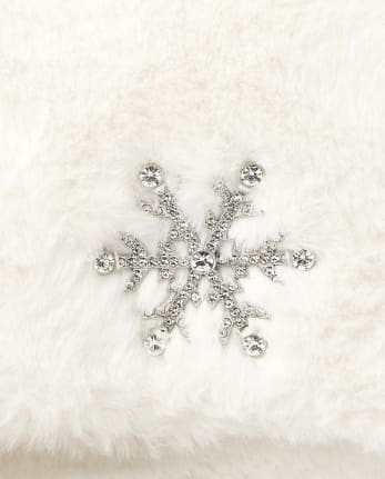 Girls Faux Fur Snowflake Bag