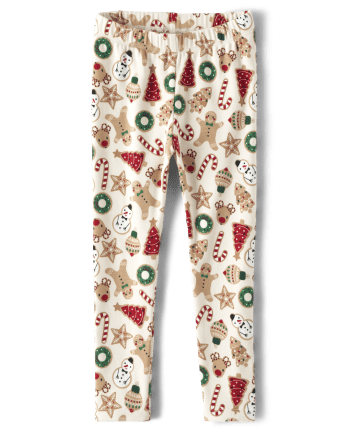 gymboree girls and Toddler Leggings, Holiday Exp candy cane, 2T