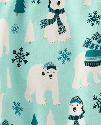 Girls Polar Bear Leggings - Nordic Adventure