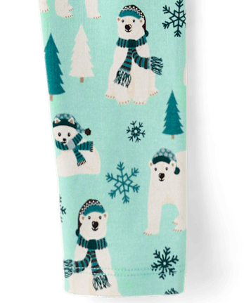 Girls Polar Bear Leggings - Nordic Adventure