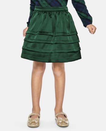Girls Pintuck Skirt - Nutcracker
