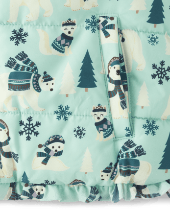 Chaqueta Acolchada Niña Oso Polar - Nordic Adventure