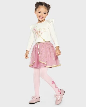 Girls Glitter Star Tutu Skirt - Sugar Plum Fairy
