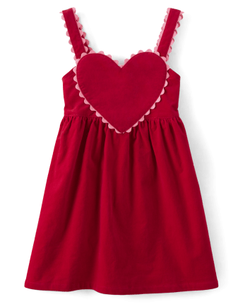 Girls Heart Skirtall - Valentine Cutie
