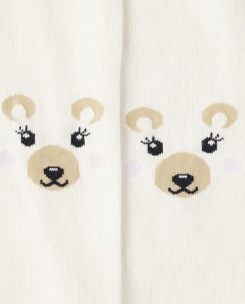 Girls Polar Bear Tights - Nordic Adventure