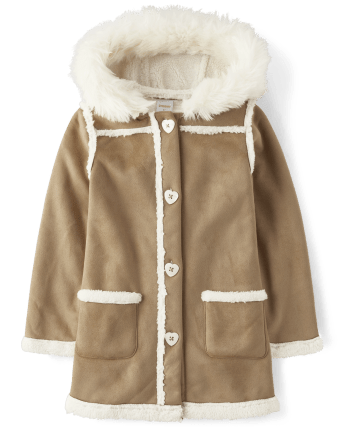 Girls Long Sleeve Sherpa-Lined Jacket - Mandy Moore for Gymboree ...