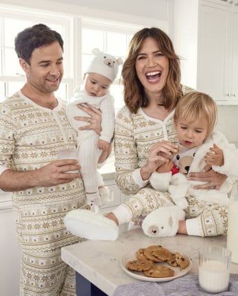 Unisex Matching Family Polar Bear Snug Fit Thermal Pajamas - Mandy Moore for Gymboree