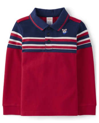 Boys Striped Rugby Polo - Parisian Chic