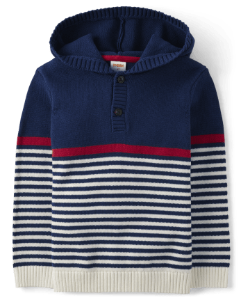 Boys striped hoodie top