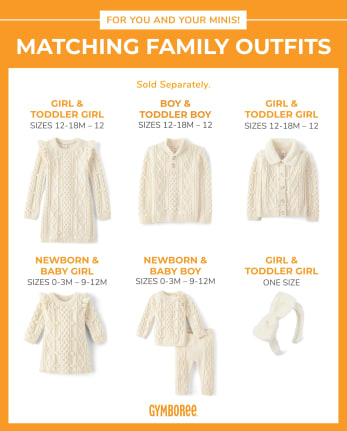Girls Matching Family Cable Knit Sweater Dress - Mandy Moore for Gymboree