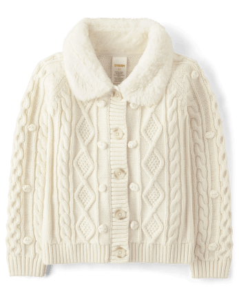 Girls Cable Knit Cardigan - Mandy Moore for Gymboree