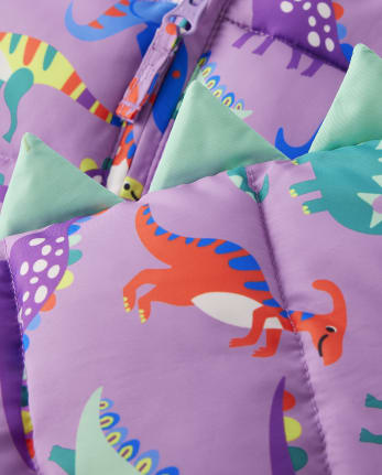 Chaqueta acolchada Dino para niña - Dino Friends