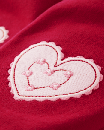Girls Heart Jogger Pants - Valentine Cutie