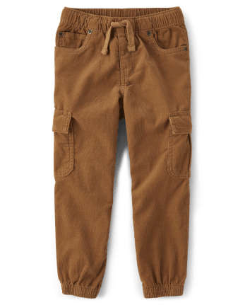 Boys Corduroy Pull On Cargo Jogger Pants - Mandy Moore for Gymboree