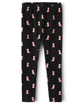 Girls Cat Leggings Ladies And Gentlemen Gymboree BLACK