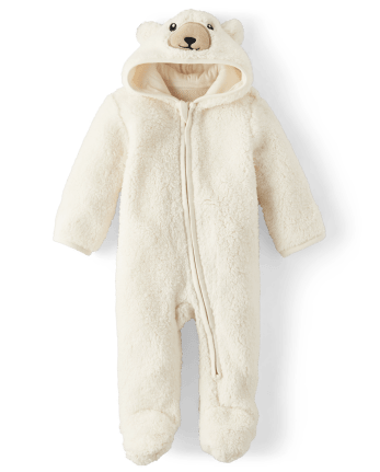 Unisex Baby Long Sleeve Polar Bear Sherpa Coverall - Mandy Moore for ...