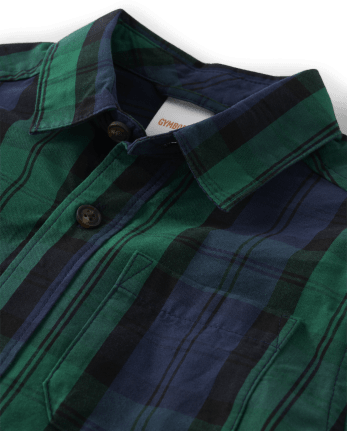 Chemise boutonnée à carreaux Papa et moi pour garçons - Casse-Noisette