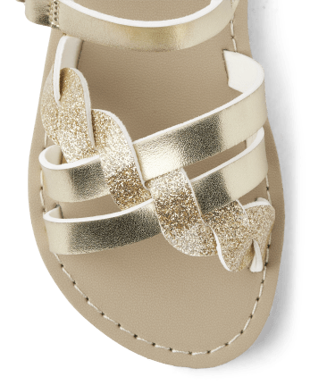 Girls Glitter Sandals