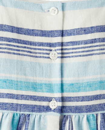 Girls Striped Tiered Dress - Bon Voyage
