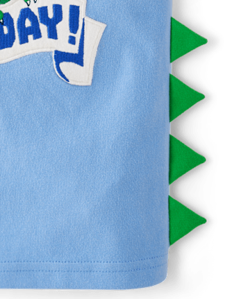 Boys Embroidered Dino Top - Birthday Boutique