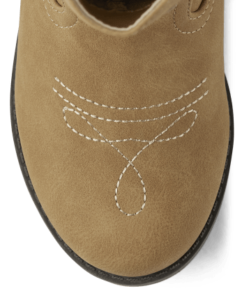 Girls Embroidered Cowgirl Boots - Prairie Fields | Gymboree - TAN