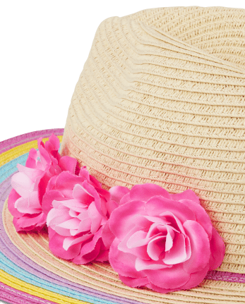 Girls Flower Sun Hat - Splish-Splash