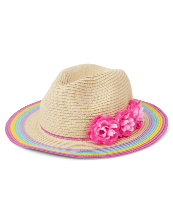 Girls Flower Sun Hat - Splish-Splash