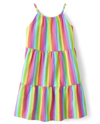 Girls Rainbow Tiered Cover-Up - Splish-Splash