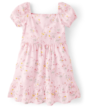 Girls Floral Ruffle Dress - Homegrown by Gymboree
