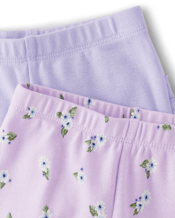 Baby Girls Floral Ruffle Leggings 2-Pack - Homegrown by Gymboree