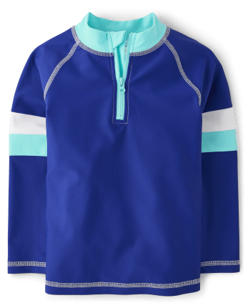 Rashguard a rayas con cremallera para niños - Splish-Splash