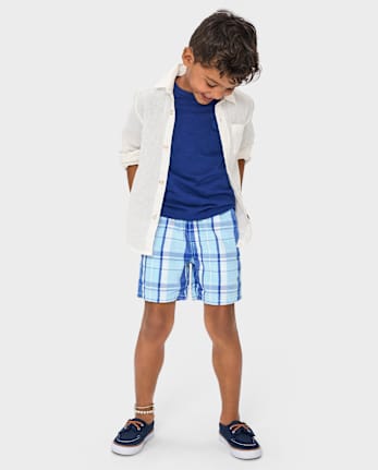 Camisa con botones papá y yo para niños - Lino