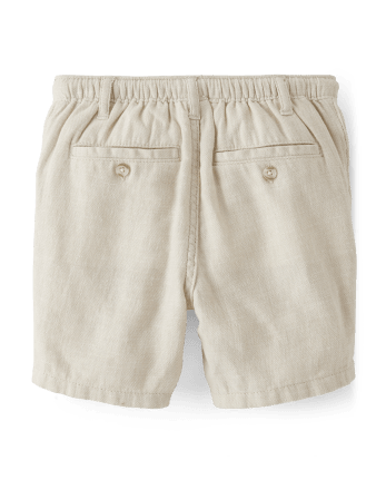 Boys Pull On Shorts - Linen