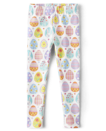 Girls Easter Egg Print Knit Leggings - Spring Celebrations | Gymboree ...