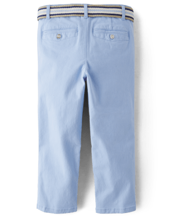 Pantalones chinos con cinturón para niños
