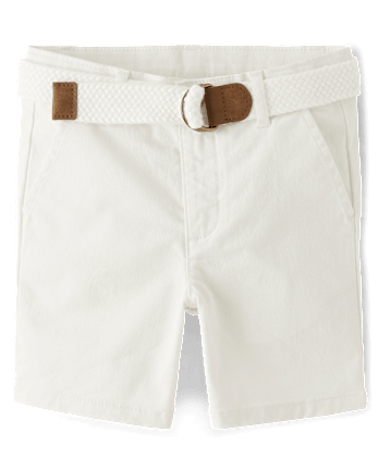 Boys Belted Chino Shorts