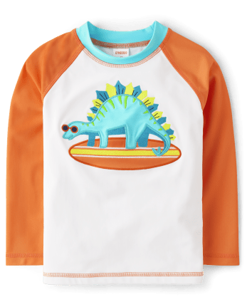 Boys Embroidered Dino Rashguard - Splish-Splash