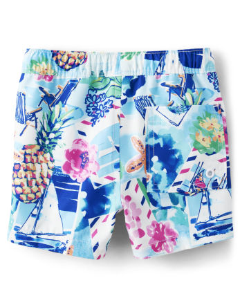 Boys Tropical Swim Trunks - Splish-Splash