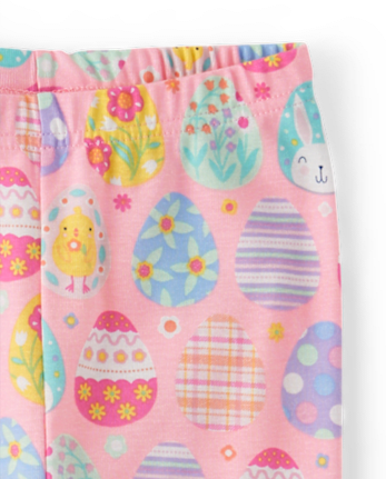 Pijamas de algodón ajustados con forma de huevo de Pascua para niñas - Gymmies
