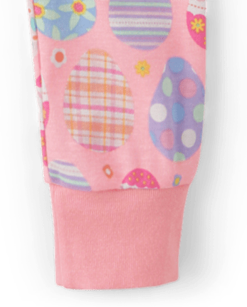 Pijamas de algodón ajustados con forma de huevo de Pascua para niñas - Gymmies