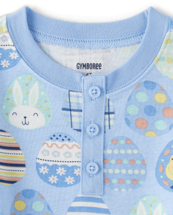 Pijamas de algodón ajustados con forma de huevo de Pascua para niños - Gymmies