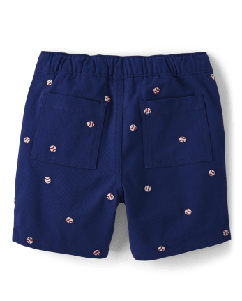 Boys Schiffli Baseball Pull On Shorts - Baseball Champ