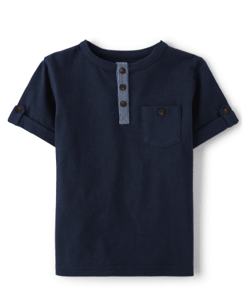 Boys Henley Top - Little Essentials